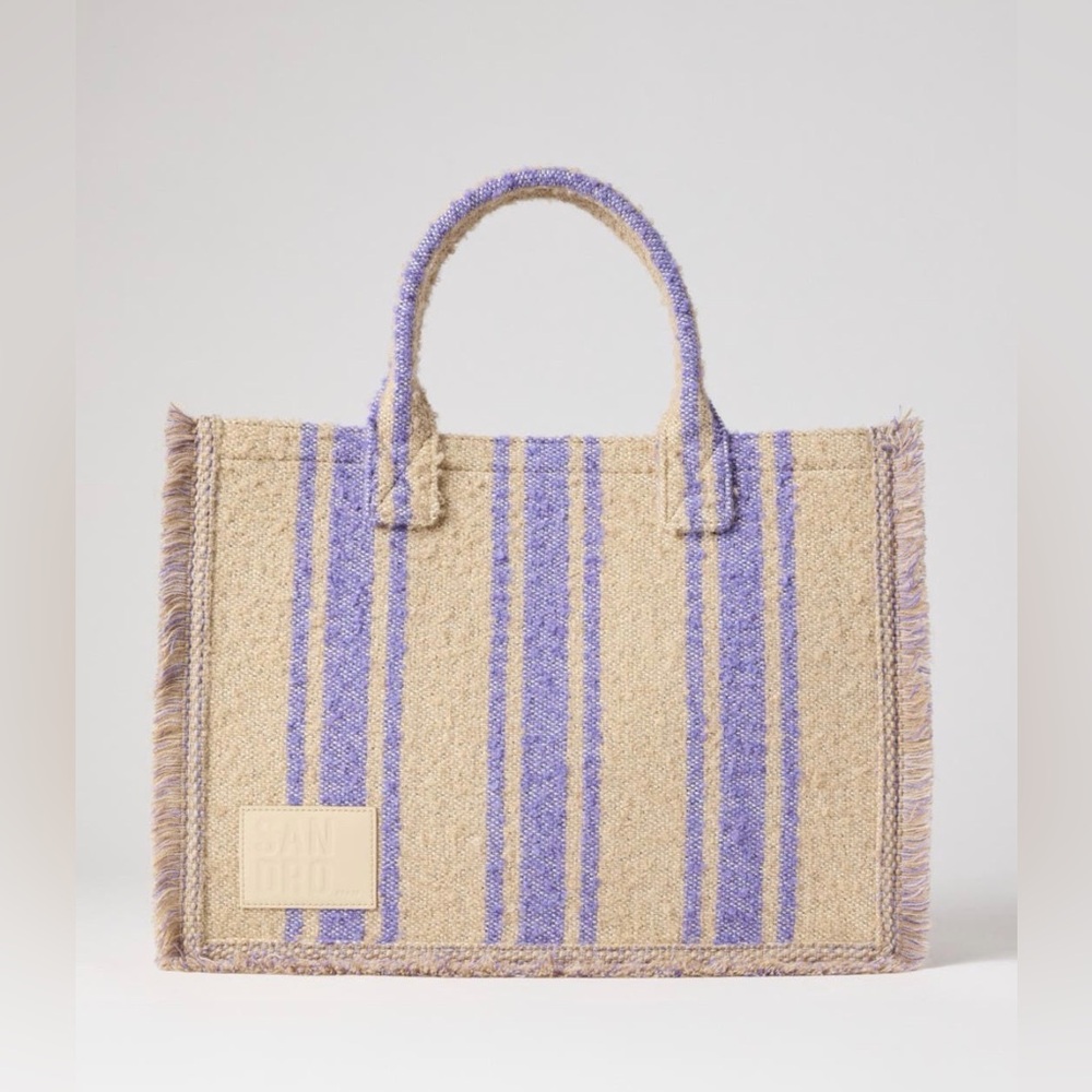 Sandro Striped Kasbah Tote Bag - Picture 3 of 7